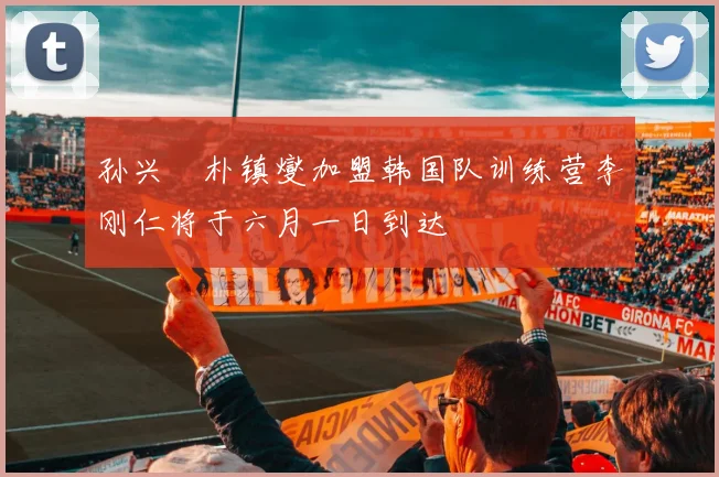 孙兴慜朴镇燮加盟韩国队训练营李刚仁将于六月一日到达